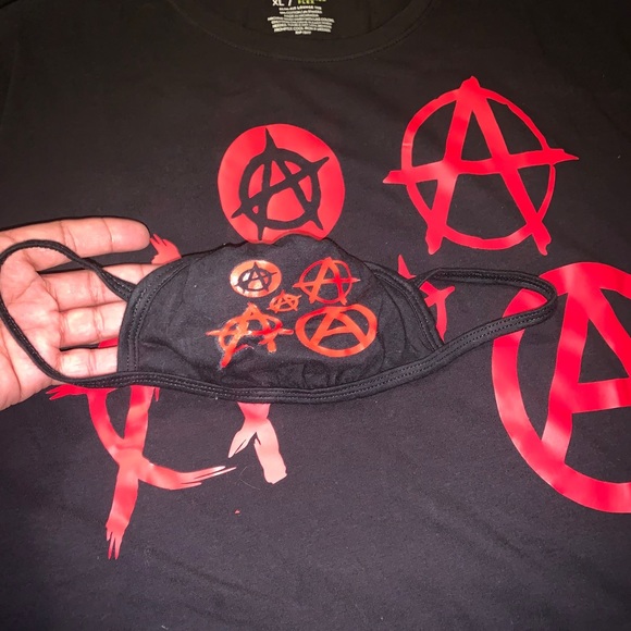 Anarchy Custom T-shirt w/ Matching Face Mask - Picture 3 of 6